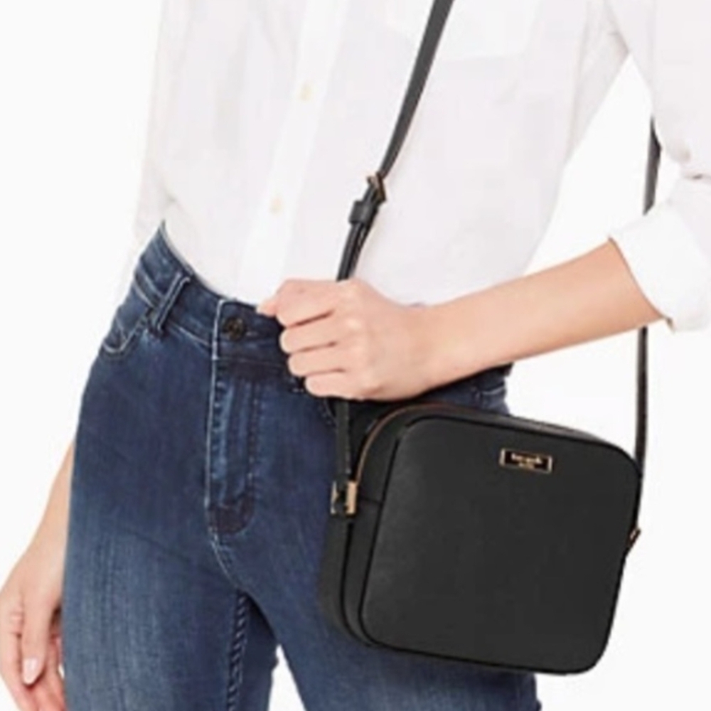 KATE SPADE BLACK NEWBURY CROSSBODY EUC ADJUSTABLE STRAPS